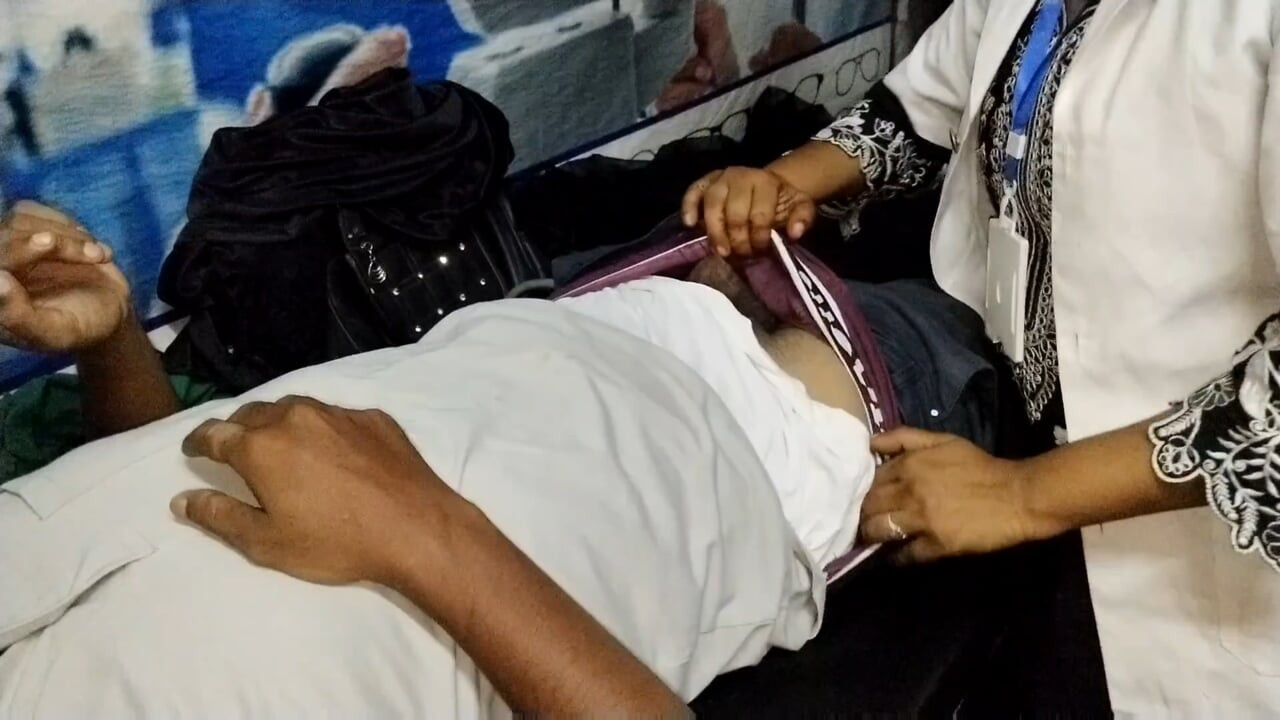 Seeing the sexy doctor, the boy's mood became and both of them had sex