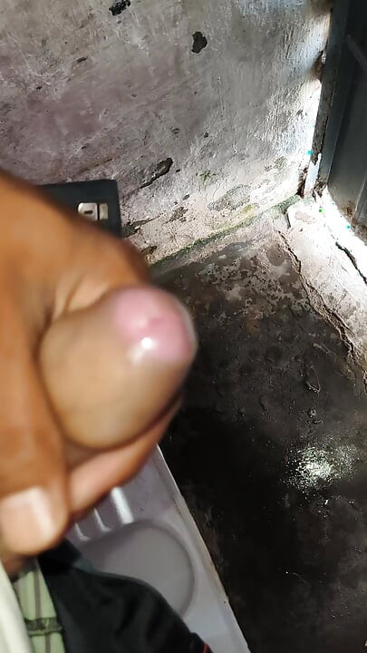 A 22-year-old boy is masturbating with his fist