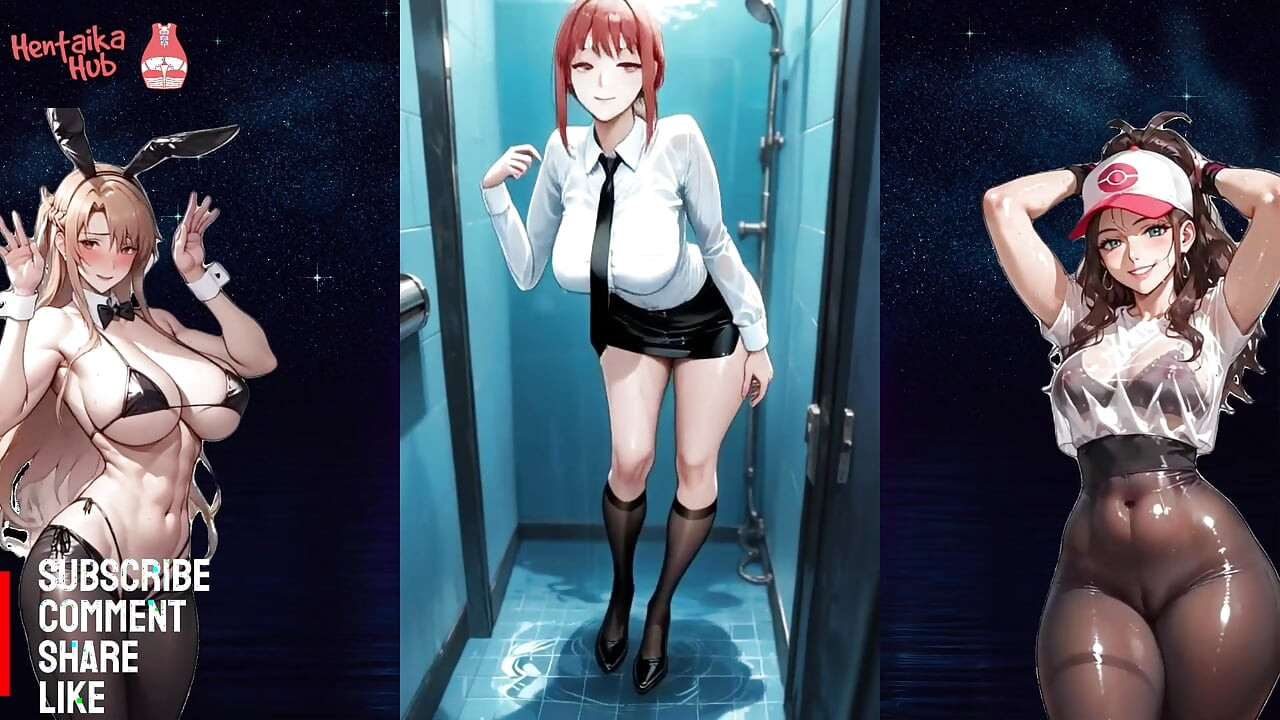 Compilación hentai 2d con perra sucia Makima