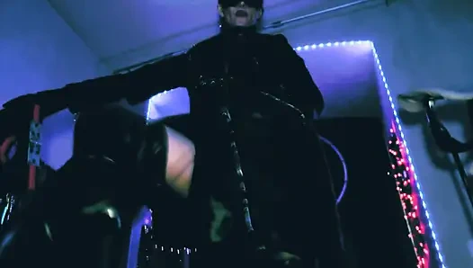 Mistress Eva Latex full leather fetish boots domina uniform bdsm kink hot milf