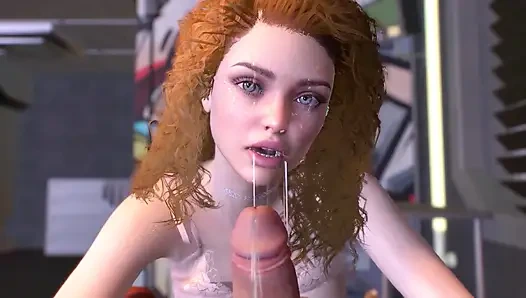 3D Closeup Handjob by a Cute Teen From: Thescenes