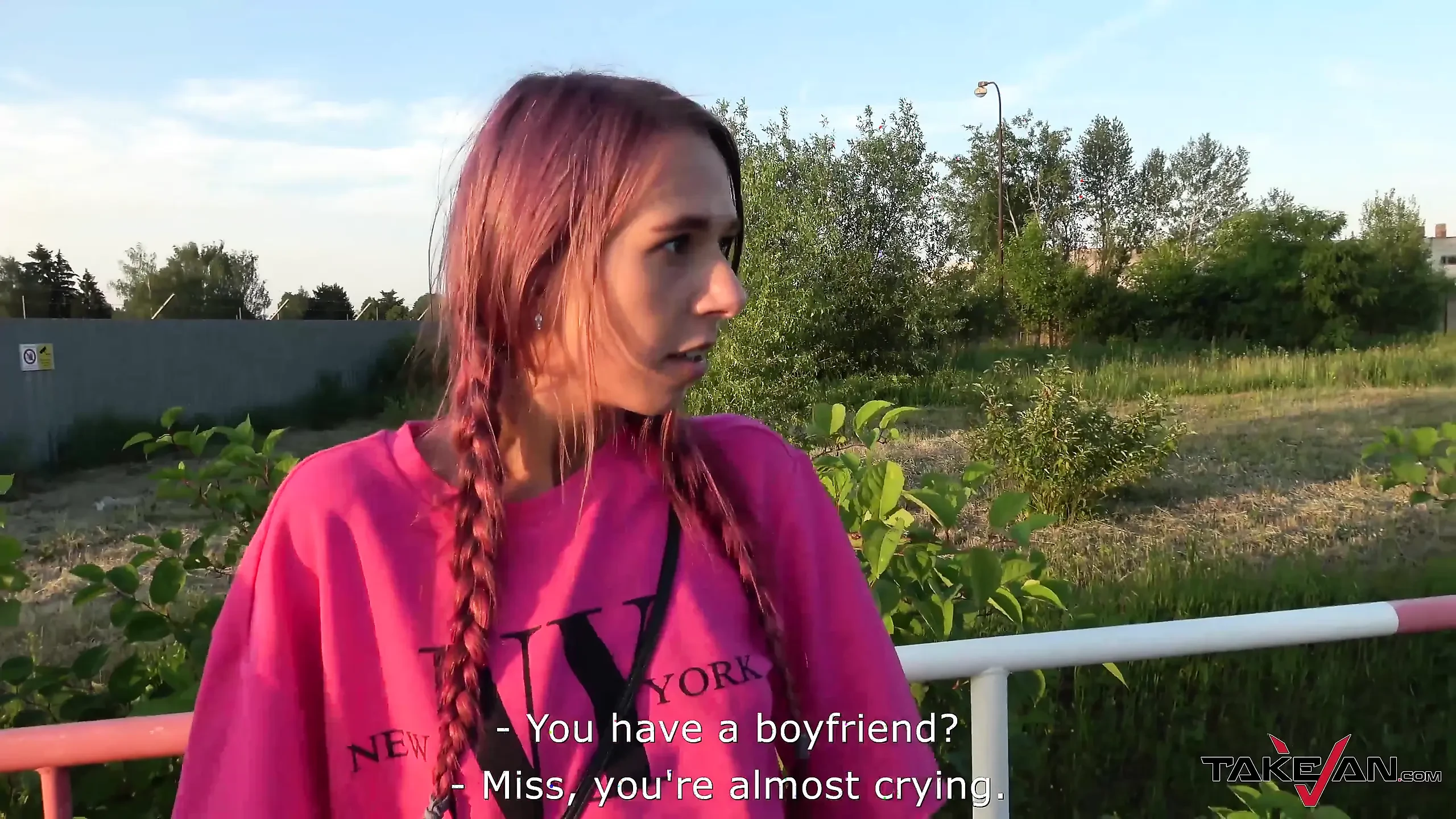 Paris Devine - pick up,cum in mouth