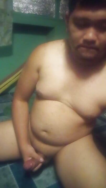 Stocky Bear Stroke his Sex doll