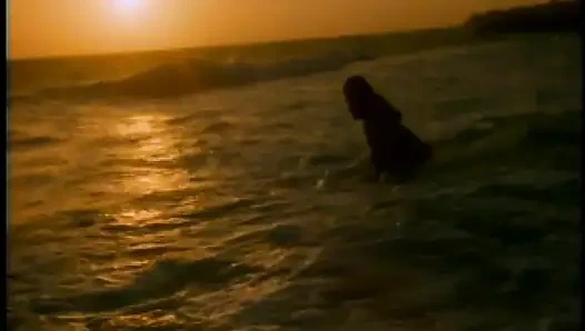 Lusty Brunette Rides a Long Hard Cock in the Ocean