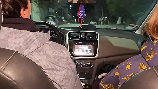 A double blowjob in my friend's car DIRTY MORBID GIRLS