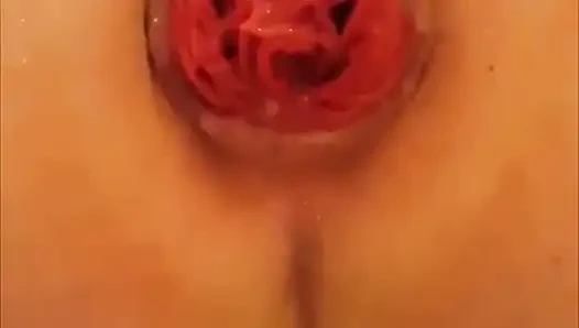 Fisting anal ekstrem, rosebud / prolaps menganga dan besar