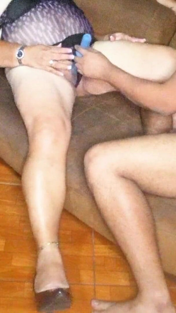 Key moment from "Masturbating my mature boss before putting my cock in her"