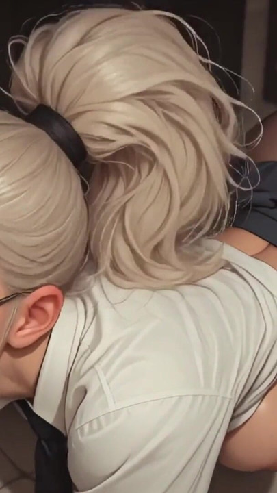 Big Boobs Secretary Sloppy Blowjob and Wet Pussy Fuck! Ai Generated. Animated porn | Clip 2