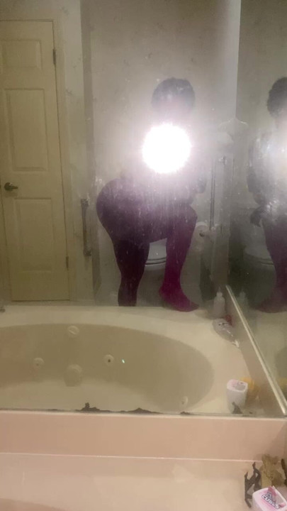 Black big booty mistress in shorts
