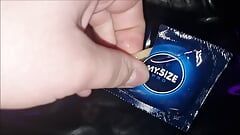 Sissyboy's clit is too small for a condom