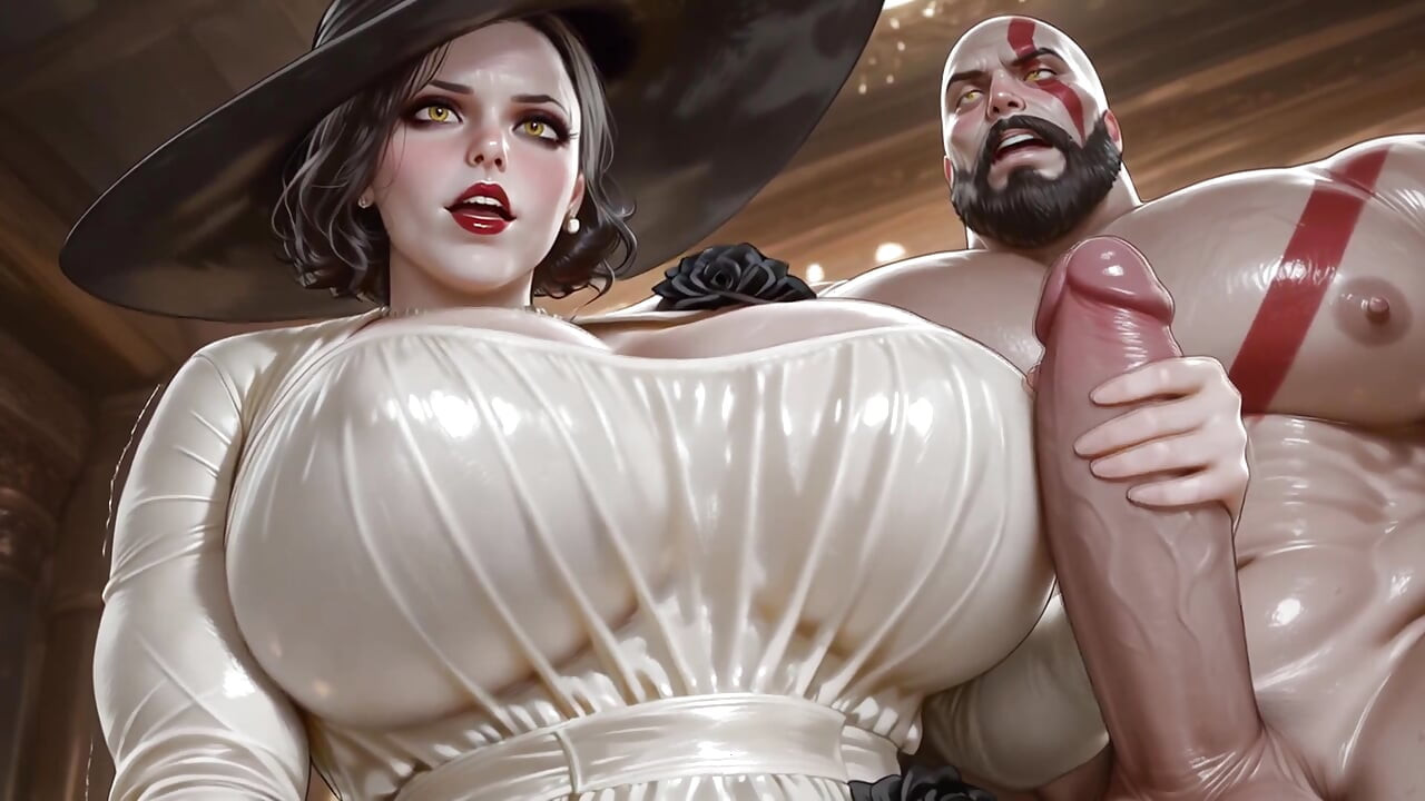 Kratos (God of War) x Lady Dimitrescu (RE)