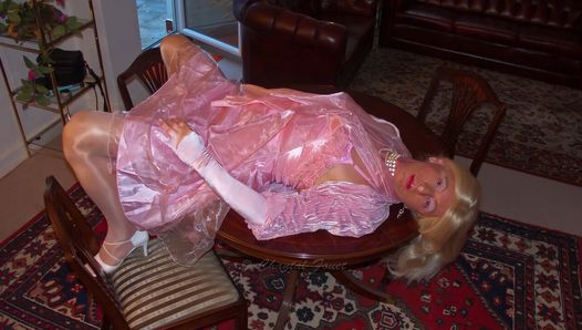 Pink Satin Sissy On Offer