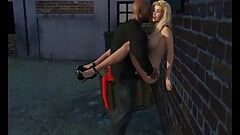 La tentation d’Angelica : une femme blanche infidèle se fait baiser brutalement par un black dans une ruelle sombre, épisode 14