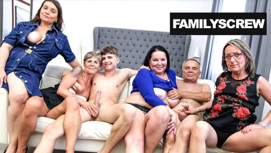 Fucked up Grandpa and Grandson Sunday Orgy