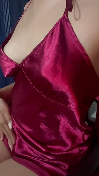 Home video after , caressing her beautiful nipples