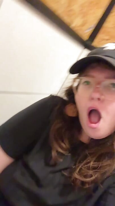 My full naked risky public bathroom masturbation