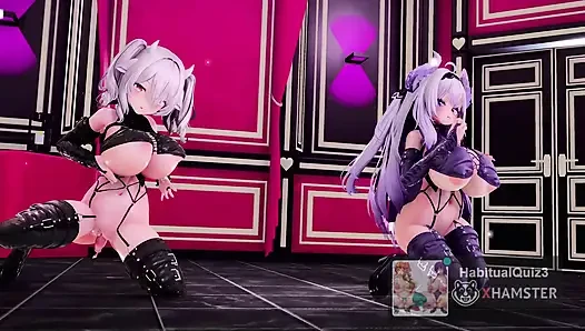 Airi&milltina lip&hip sert sikişiyor 3 boyutlu hentai mmd r18 büyük yaraklı büyük memeler ve göt bileti gösterisi