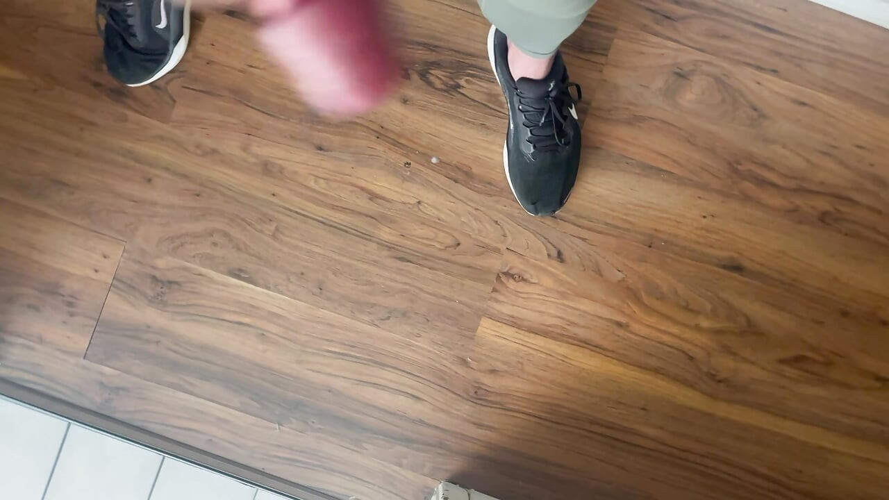 Lycra équipement de gym se masturbe