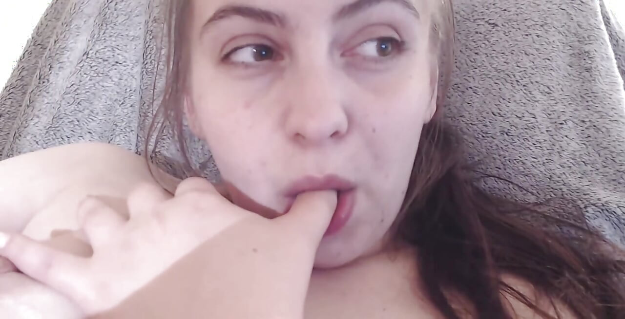 Licking my fingers after fingering my ass