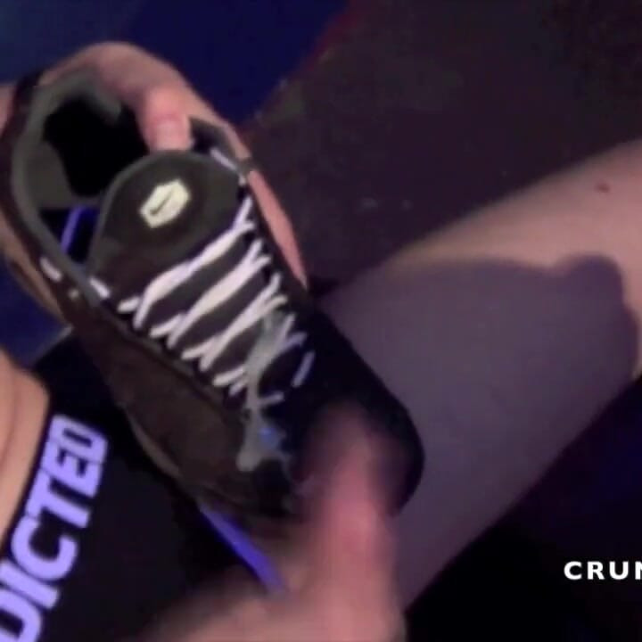 Submissed in sneakers in bar raw