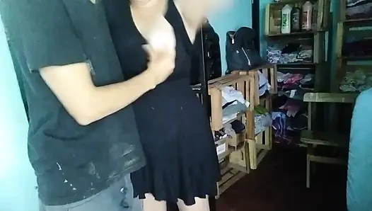 Playing with Her Tits and Fucking