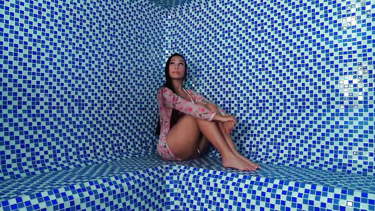 A Beautiful Brunette Takes the Sauna Mechanic's Big Cock with Her Perfect Round Ass and Her Wet, Tight Pussy