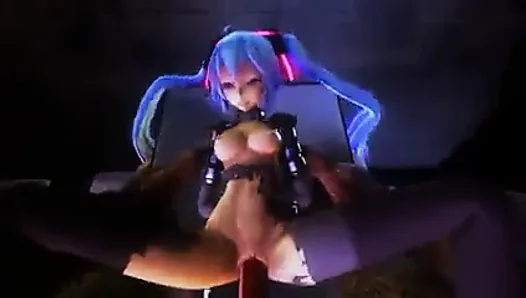 MMD - Hatsune Miku в видео от первого лица