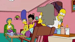 The Simpsons - Lindsey Naegle, поцелуй, Marge Simpson