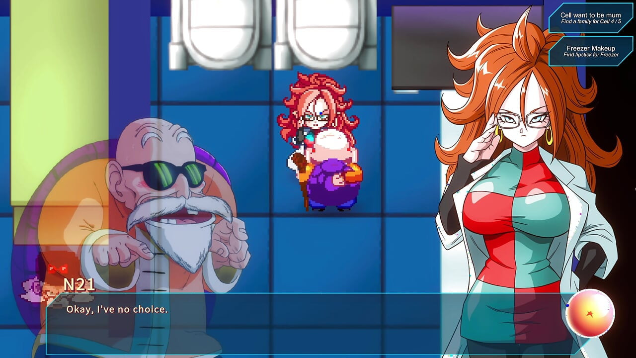 Kame Paradise multiversex 3 - Roshi neukt de grote tieten van Android 21