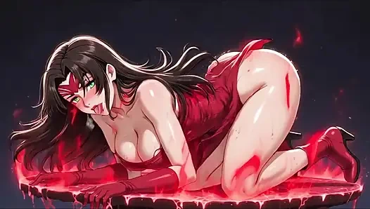 Scarlet Witch son derece ateşli ve baştan çıkarıcı kırmızı kaos büyüsüyle en yasak erotik tarafını ortaya çıkarıyor