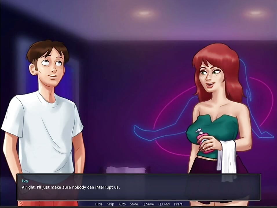 Receptionist got fucked by young boy in summertime saga roleplay