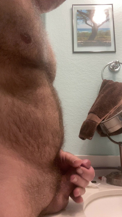 Small cock shooting its load in the sink!