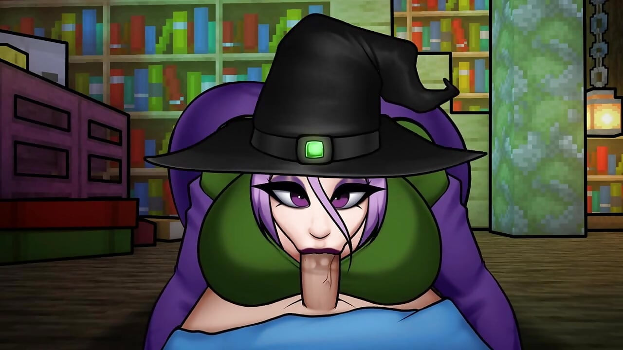 Minecraft hentai cachonda artesanía - parte 19 - bruja chupando polla por Loveskysan69