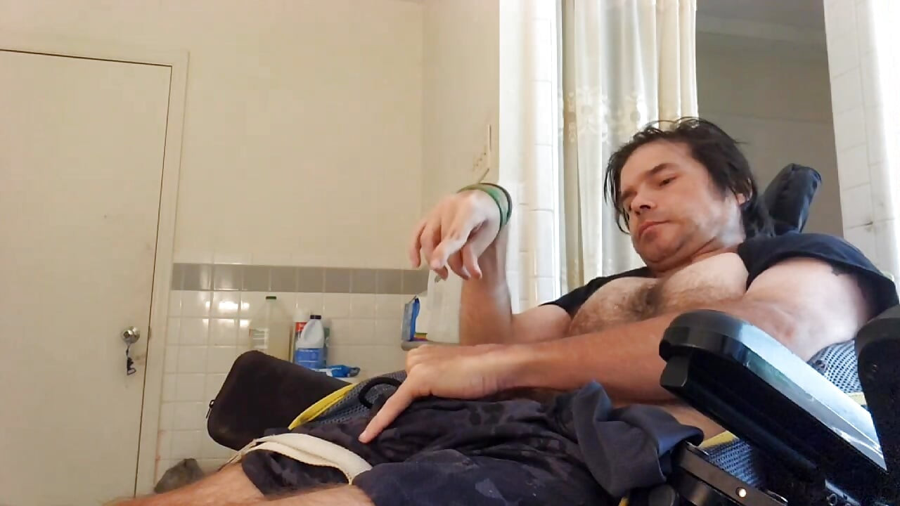 Kevy 69's Sexy Wheelchair Man Give you Two Orgasms to Cum with Him