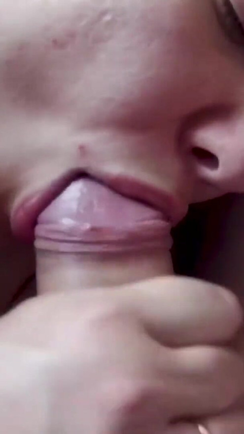 Woke up my stepsister with my dick and cum in her mouth | Clip 1
