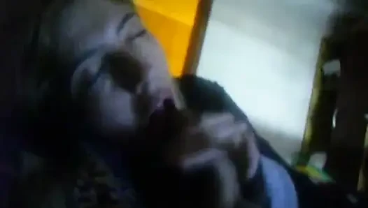 blonde wife sucks cock tenderly and catch a surprise cum in mouth
