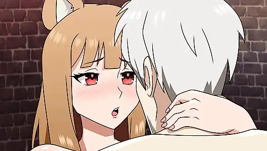Holo  Spice And Wolf & Huge Cum Inside ( Cartoon Porn )