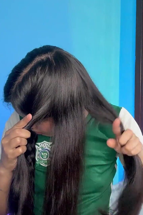 Playing with My Straight Hair