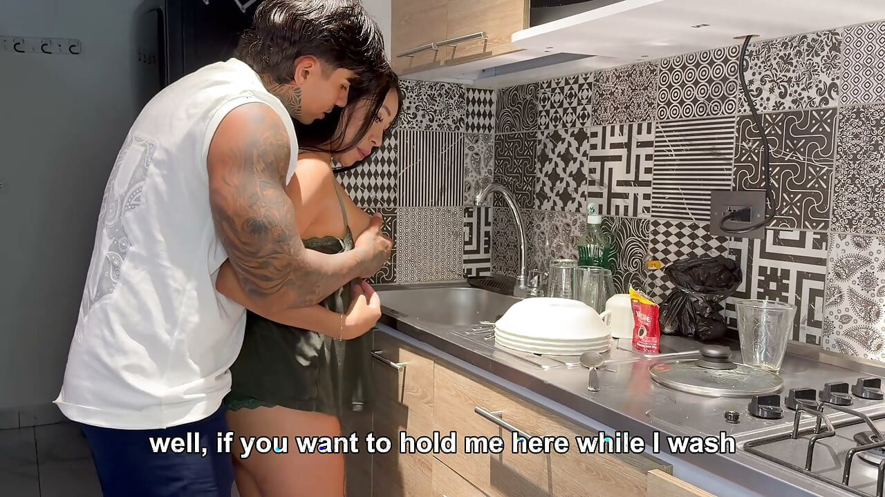 My Stepbrother Fell Into Temptation When I Seduced Him in the Kitchen...