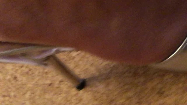 Bondage oiled Cock cum on oiled Feet in silver Mules