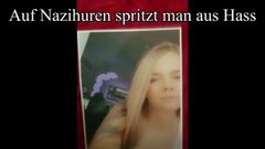 Cumming on German nazi whore
