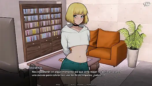 Temannya femboy masturbasi di tempat tidurnya - dibunkered dengan femboy