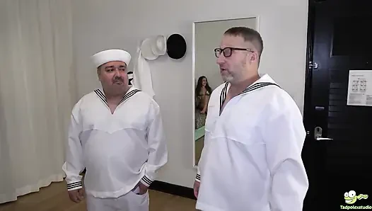 Kız arkadaş her limanda bölüm 6: Marie Fox, Scarlett Page ve Anna Cummings ile cathouse grup seks partisi