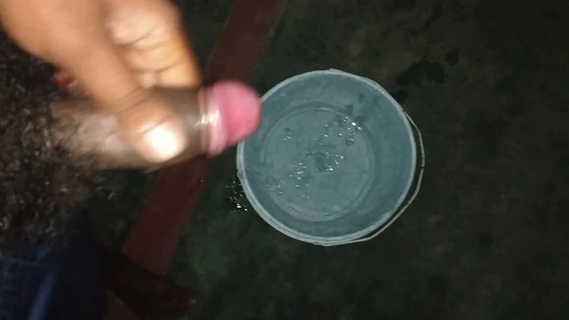Young boy doing handjob in home