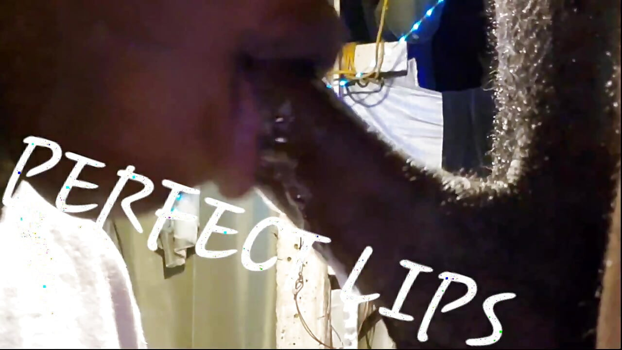 PERFECT LIPS made him bust a hard NUT!!! from her sloppily deepthroating his dick