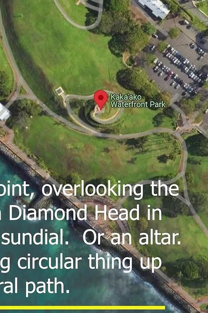 We Found a Large Round Stone Sundial (altar) at the Top of a Hill in a Park