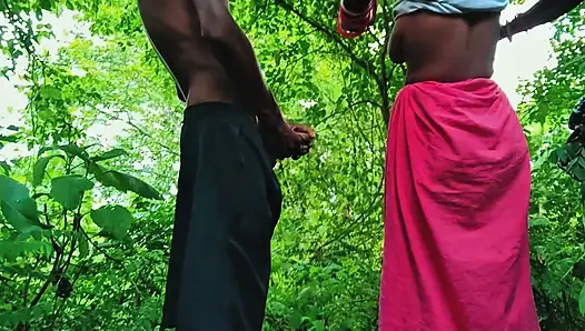 Indian desi village bhabhi was called to the jungle and fucked.