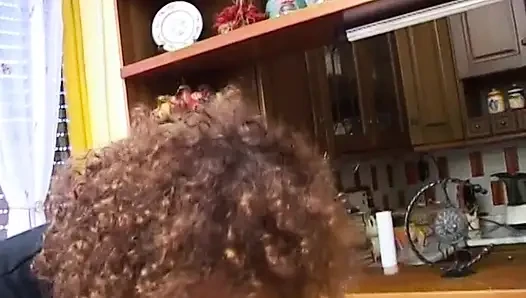 Amatör şişman kız dildoyla amını sıvazlıyor