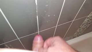 Painting the wall with cum