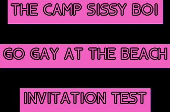 오디오 전용 - 당신이 그것을 완료하는 경우 캠프 Sissy Boi 초대 테스트 알려